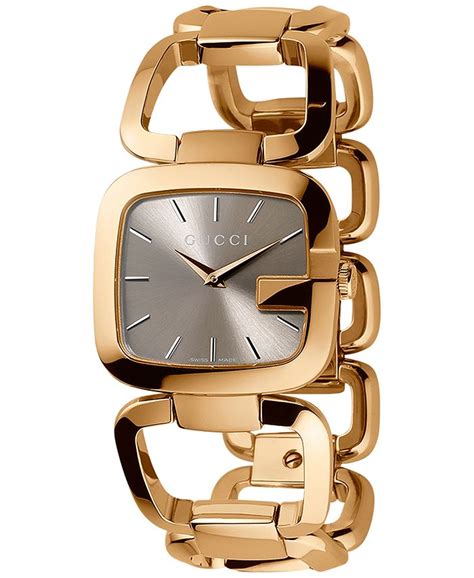 women's swiss g-gucci gold-tone pvd stainless steel bracelet watch|gucci g timeless watches.